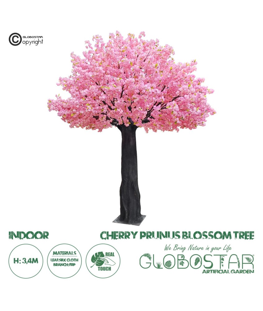 GloboStar® Artificial Garden CHERRY PRUNUS BLOSSOM TREE 20164 Τεχνητό Διακοσμητικό Δέντρο Άνθος Κερασιάς Προύμνη Υ340cm